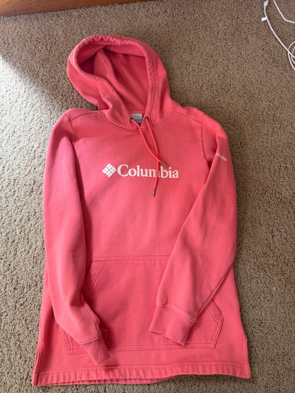 Columbia Women's Coral Pink Logo Pullover Hoodie